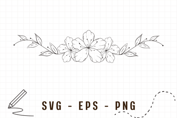 Download Floral Line Art Flower Frame - Floral line art Collection