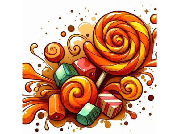 Download Inkblot-style Candy Swirl with Abstract - Inkblot Collection