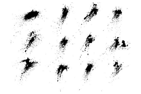 Download Black Decoration Splatter Inkblot Set - Inkblot Collection