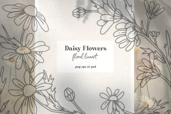 Download Daisy Flowers Floral Line Art - Floral line art Collection